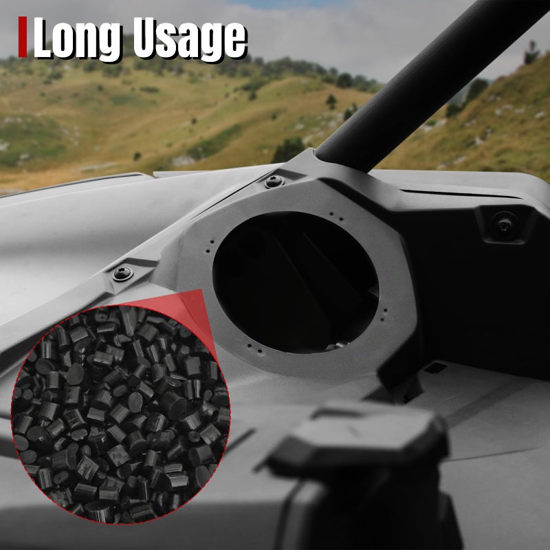 A & UTV PRO أقماع مكبرات الصوت الأمامية A & UTV PRO مقاس 6.5 بوصة ولوحات الإغلاق لسيارة 2017-2024 2025 كان آم مافريك X3/X3 ماكس، متوافقة مع نظام صوت كان آم X3، لوحات مكبرات الصوت الأمامية ومجموعة لوحة القيادة - Image 5